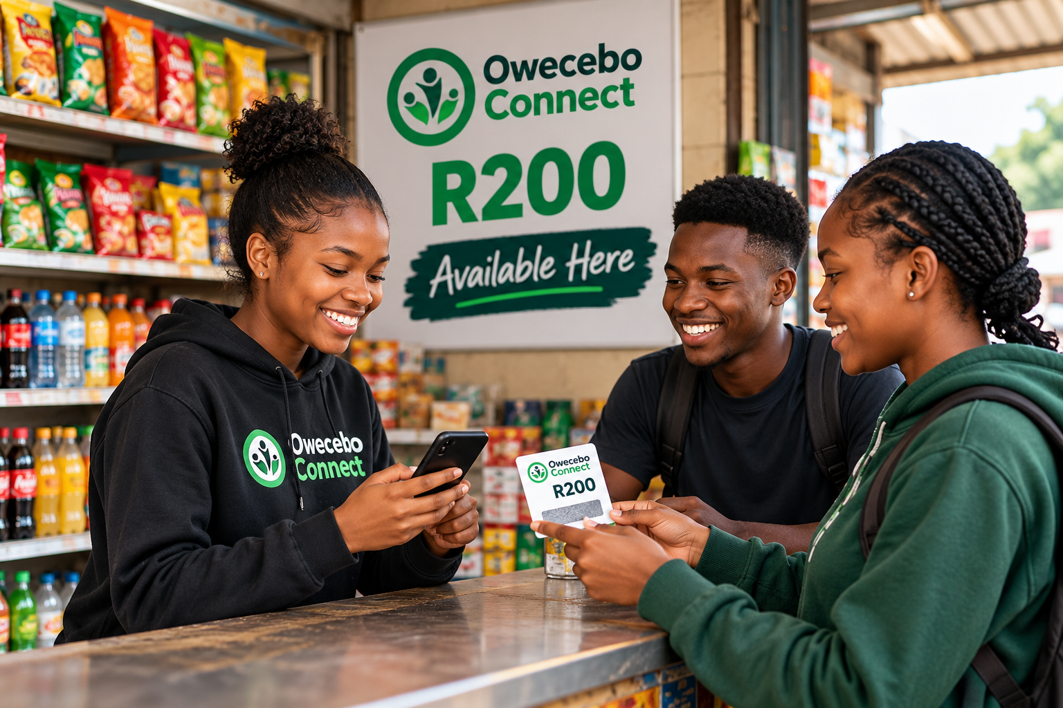 Community members connected through Owecebo Connect